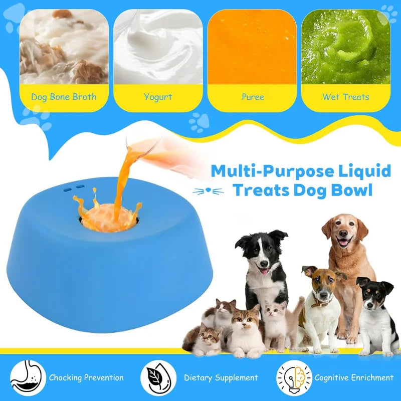 Liquid Treat Slow Feeder Dog Bowl