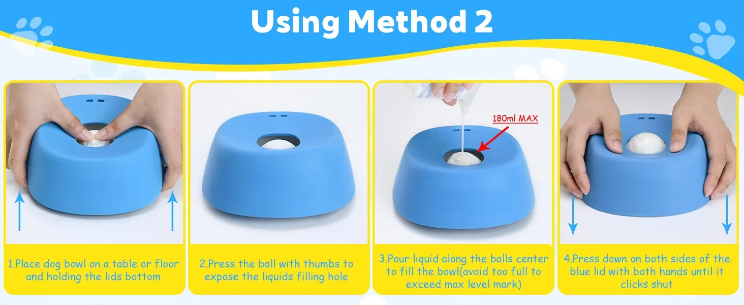 Liquid Treat Slow Feeder Dog Bowl