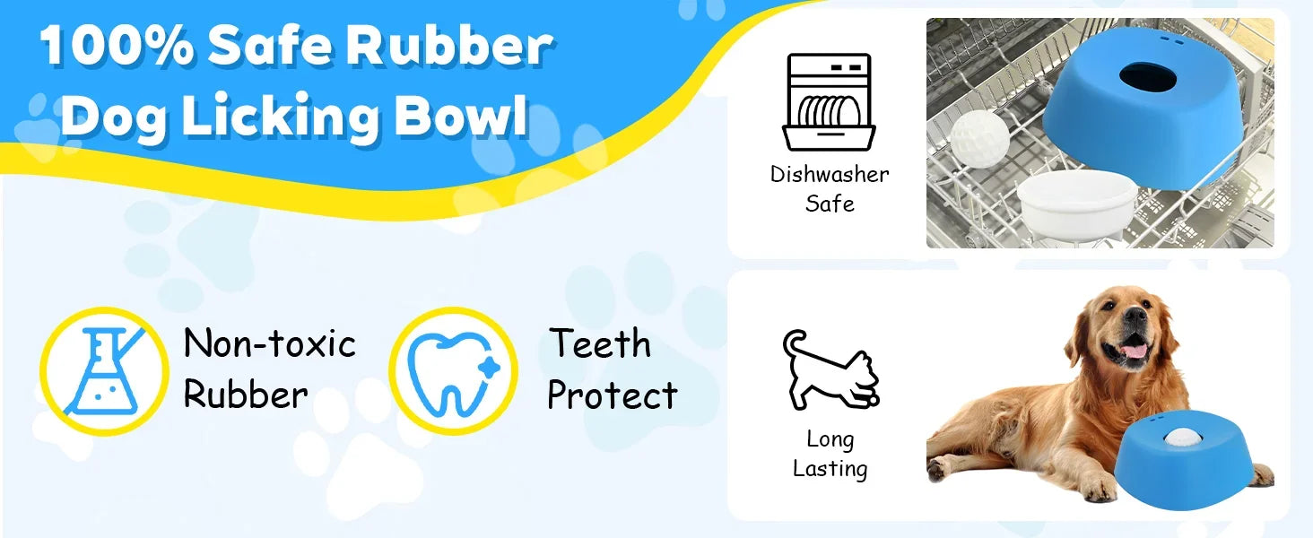 Liquid Treat Slow Feeder Dog Bowl